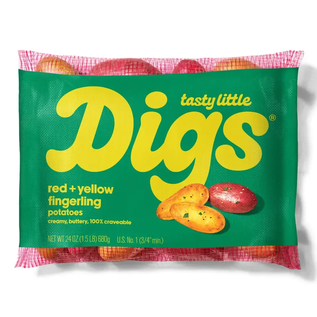 Tasty Little Digs red and yellow fingerling potatoes, 24 oz bag