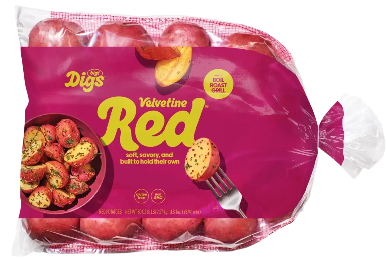 Big! Digs Velventine red potatoes bag